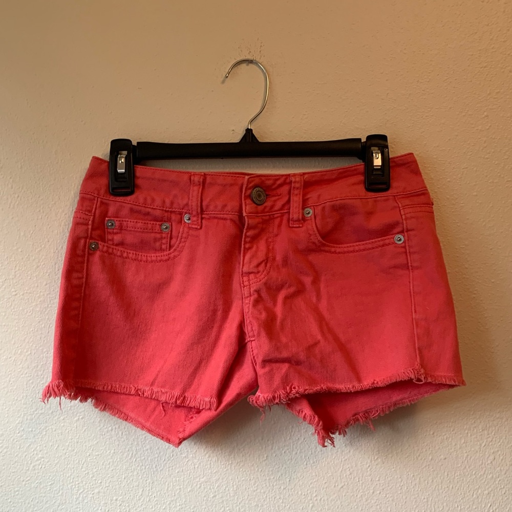 Pink Jean Shorts